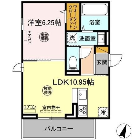 仮)D-room末広4丁目A棟の物件間取画像